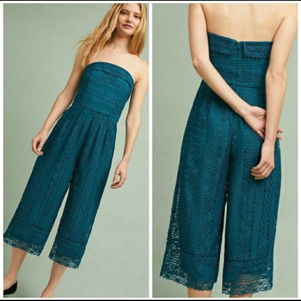 Anthropologie Greylin Stowe Lace Jumpsuit